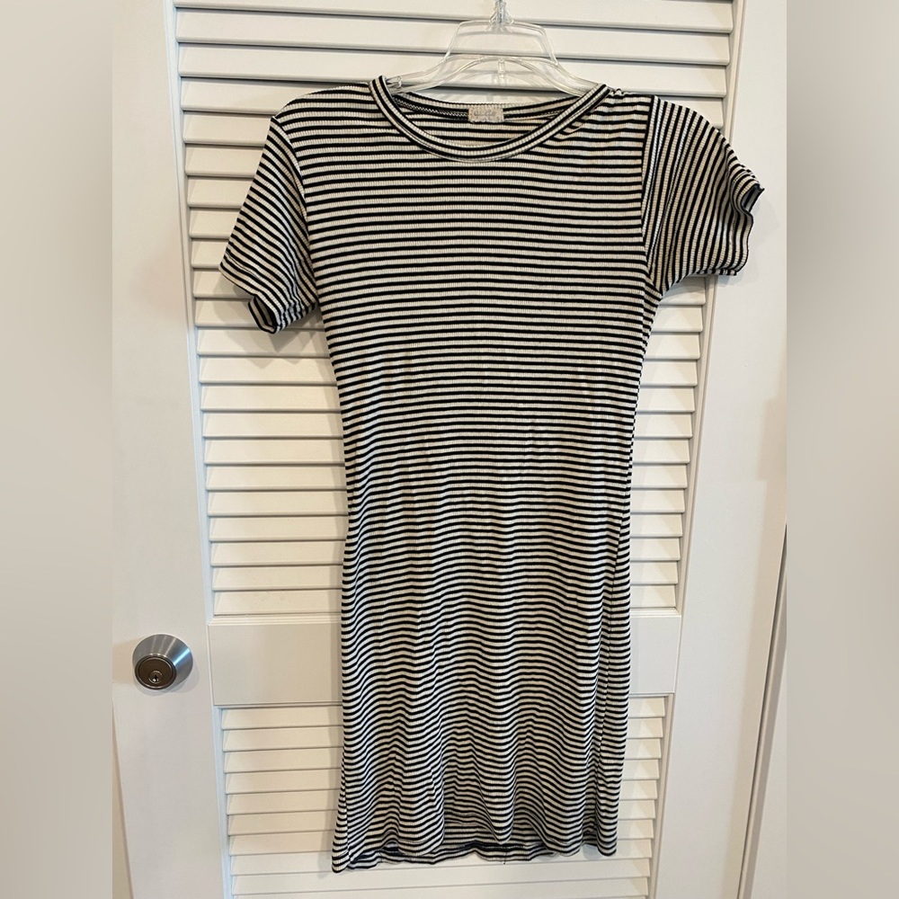 John Galt Ribbed Tee Dress - S